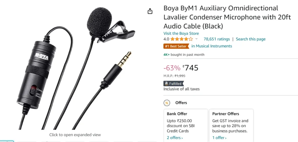 AuxiliaryOmnidirectionalLavalierCondenserMicrophone Auxiliary+Omnidirectional+Lavalier+Condenser+Microphone