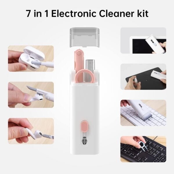 7-in-1 Multifunctional Cleaning Kit for Earphone, Keyboard, Laptop, Phone, PC Monitor