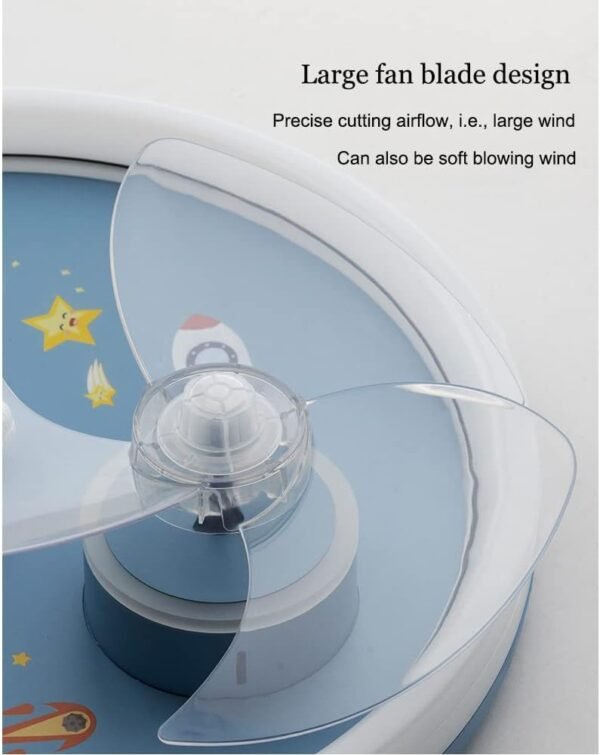 Children's Room Ceiling Fans with Lights, Flush Mount Ceiling Lamp
