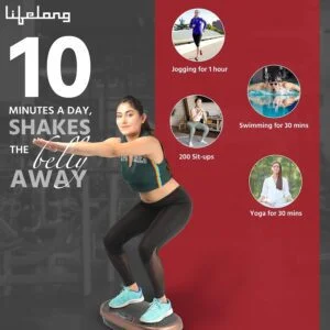 Exercise Vibration Machine Trainer Plate Platform Body Shaper