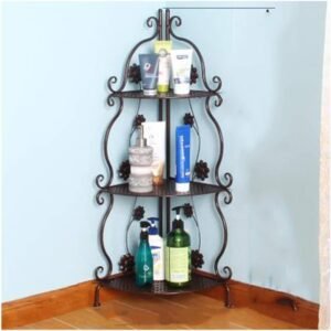 Foldable Corner Shelf Shower Storage Rack Holder