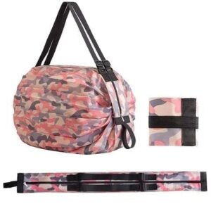 Folding Supermarket Shopping Bag with Zipper