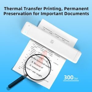 Portable Printer, Bluetooth Wireless Travel Printer