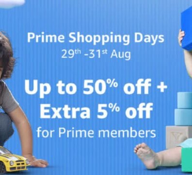 Prime Shopping Days on Amazon India