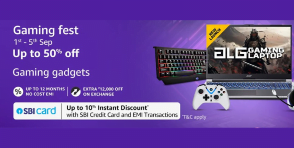 Amazon Gaming Fest on Amazon India, 1st to 5th September
